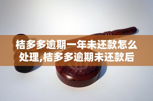 桔多多逾期一年未还款怎么处理,桔多多逾期未还款后果及解决办法