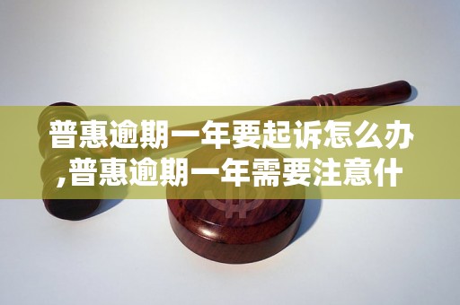 普惠逾期一年要起诉怎么办,普惠逾期一年需要注意什么