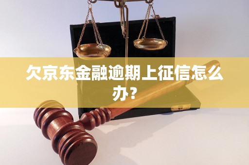 欠京东金融逾期上征信怎么办？