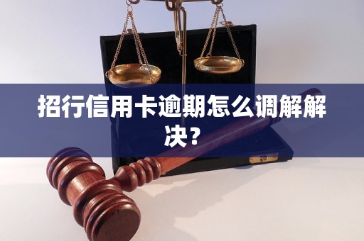 招行信用卡逾期怎么调解解决？