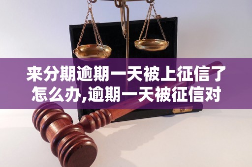 来分期逾期一天被上征信了怎么办,逾期一天被征信对信用影响大吗