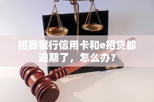 招商银行信用卡和e招贷都逾期了，怎么办？