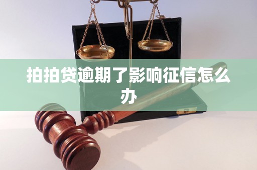 拍拍贷逾期了影响征信怎么办