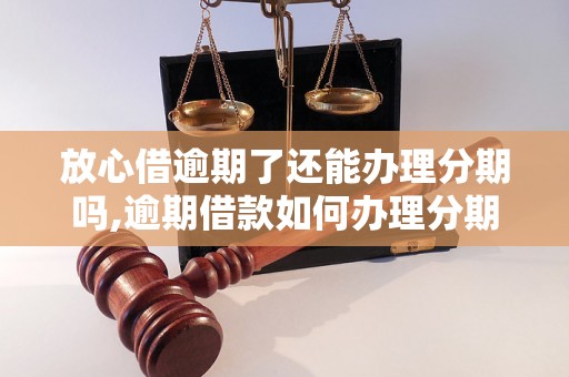 放心借逾期了还能办理分期吗,逾期借款如何办理分期付款