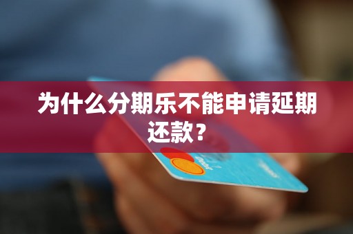 为什么分期乐不能申请延期还款？