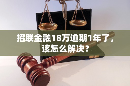 招联金融18万逾期1年了，该怎么解决？