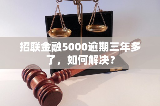 招联金融5000逾期三年多了，如何解决？