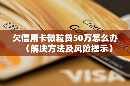 欠信用卡微粒贷50万怎么办（解决方法及风险提示）