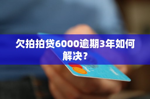 欠拍拍贷6000逾期3年如何解决？