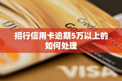 招行信用卡逾期5万以上的如何处理