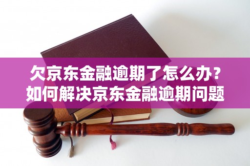 欠京东金融逾期了怎么办？如何解决京东金融逾期问题？