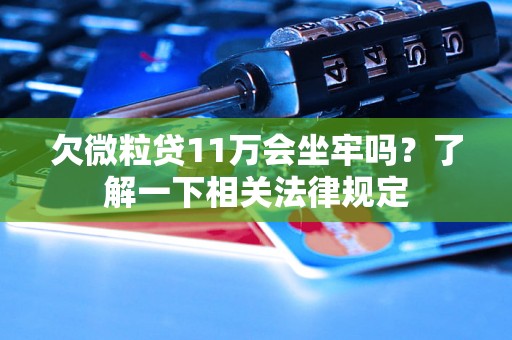 欠微粒贷11万会坐牢吗？了解一下相关法律规定