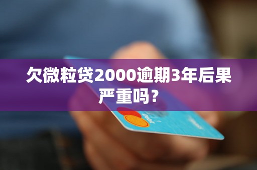 欠微粒贷2000逾期3年后果严重吗？