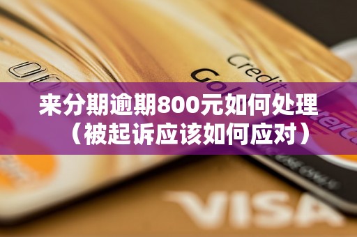 来分期逾期800元如何处理（被起诉应该如何应对）