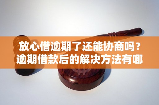 放心借逾期了还能协商吗？逾期借款后的解决方法有哪些？