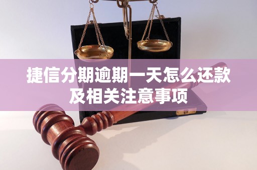 捷信分期逾期一天怎么还款及相关注意事项