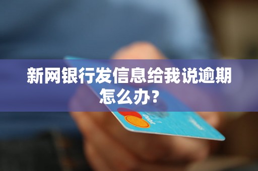 新网银行发信息给我说逾期怎么办？