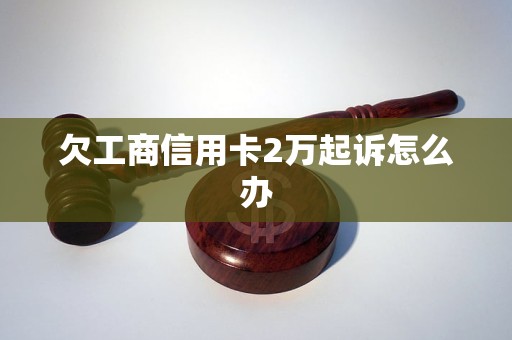 欠工商信用卡2万起诉怎么办