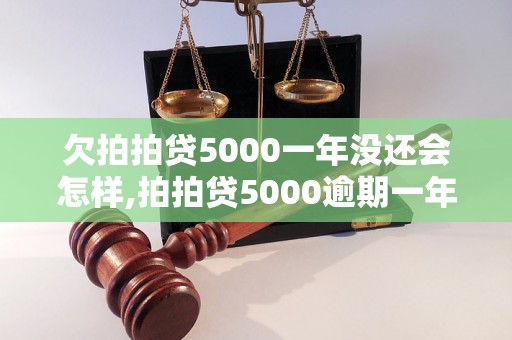 欠拍拍贷5000一年没还会怎样,拍拍贷5000逾期一年后的后果