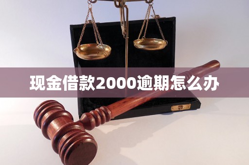 现金借款2000逾期怎么办