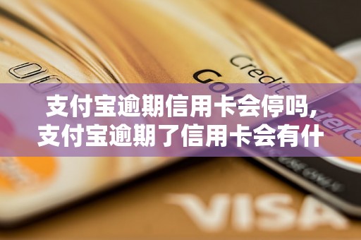 支付宝逾期信用卡会停吗,支付宝逾期了信用卡会有什么后果