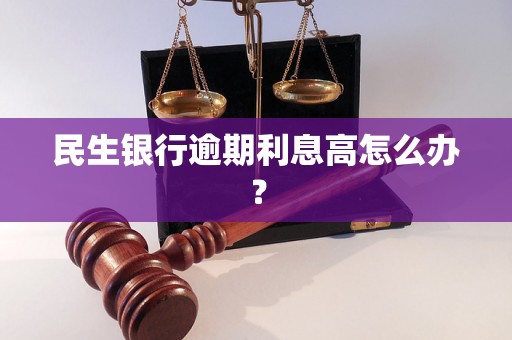 民生银行逾期利息高怎么办？