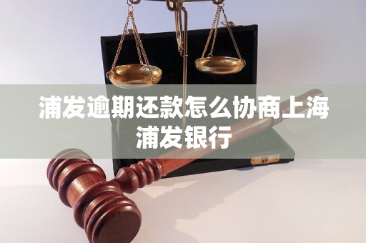 浦发逾期还款怎么协商上海浦发银行