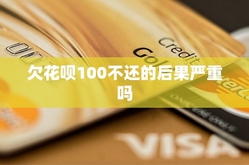 欠花呗100不还的后果严重吗