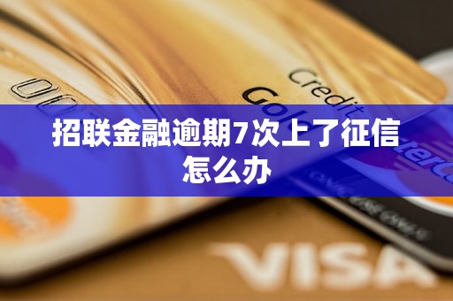 招联金融逾期7次上了征信怎么办