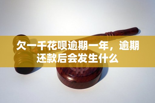 欠一千花呗逾期一年，逾期还款后会发生什么