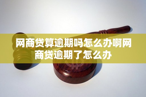 网商贷算逾期吗怎么办啊网商贷逾期了怎么办