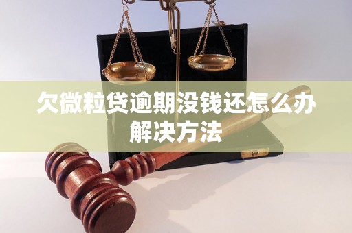 欠微粒贷逾期没钱还怎么办解决方法