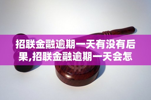 招联金融逾期一天有没有后果,招联金融逾期一天会怎样处理