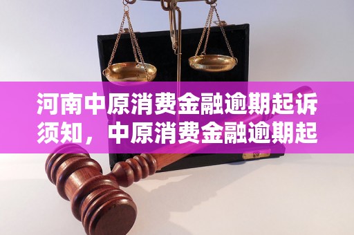 河南中原消费金融逾期起诉须知，中原消费金融逾期起诉流程解析