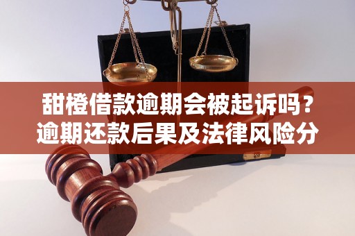 甜橙借款逾期会被起诉吗？逾期还款后果及法律风险分析