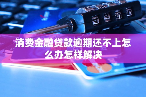 消费金融贷款逾期还不上怎么办怎样解决