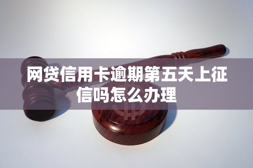 网贷信用卡逾期第五天上征信吗怎么办理