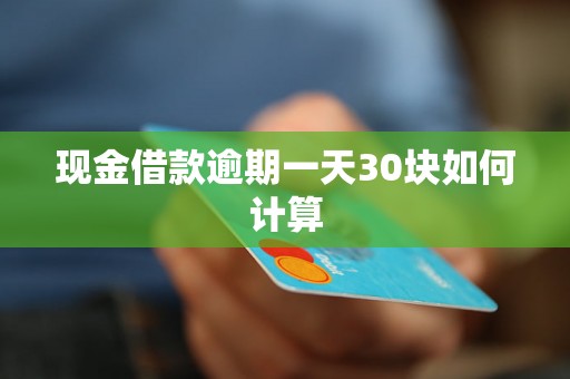 现金借款逾期一天30块如何计算