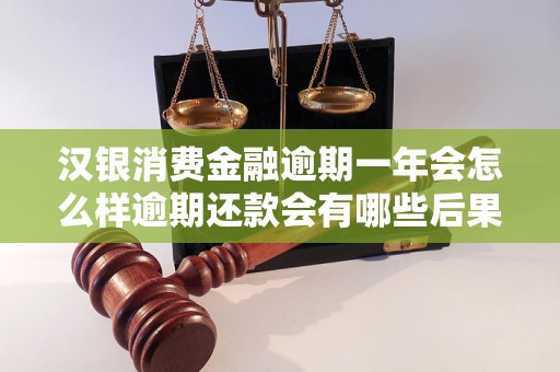 汉银消费金融逾期一年会怎么样逾期还款会有哪些后果