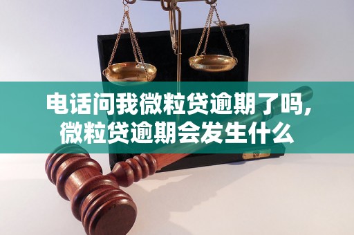 电话问我微粒贷逾期了吗,微粒贷逾期会发生什么