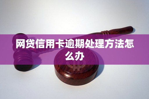 网贷信用卡逾期处理方法怎么办