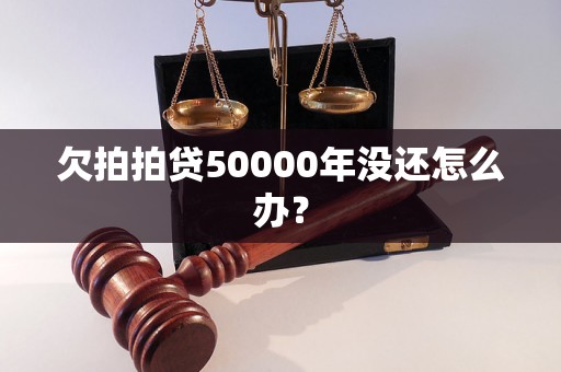 欠拍拍贷50000年没还怎么办？