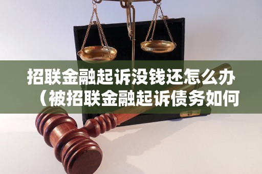 招联金融起诉没钱还怎么办（被招联金融起诉债务如何应对）