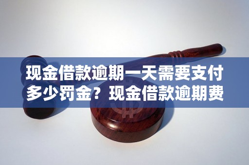 现金借款逾期一天需要支付多少罚金？现金借款逾期费用计算方法详解