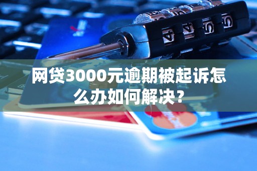 网贷3000元逾期被起诉怎么办如何解决？