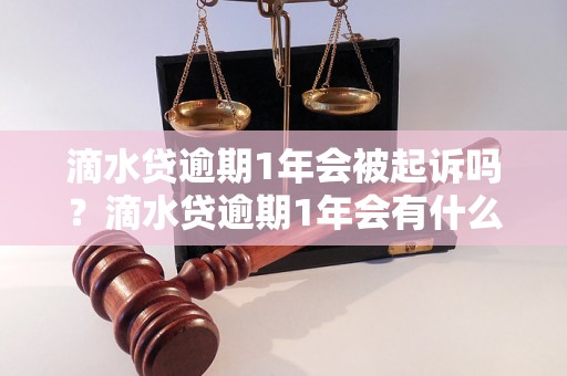 滴水贷逾期1年会被起诉吗？滴水贷逾期1年会有什么后果？