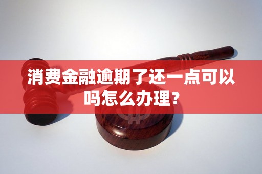 消费金融逾期了还一点可以吗怎么办理？