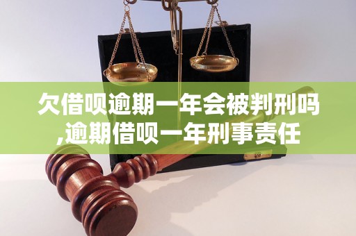 欠借呗逾期一年会被判刑吗,逾期借呗一年刑事责任