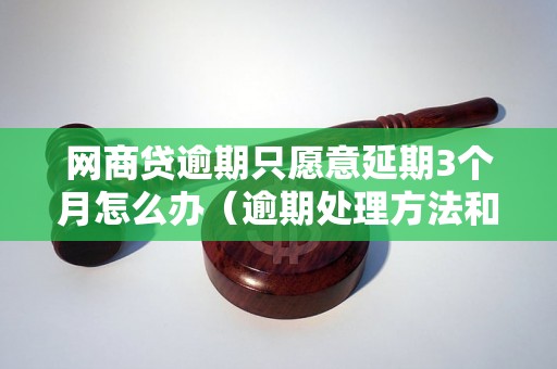 网商贷逾期只愿意延期3个月怎么办（逾期处理方法和注意事项）