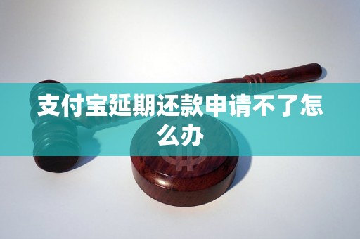 支付宝延期还款申请不了怎么办